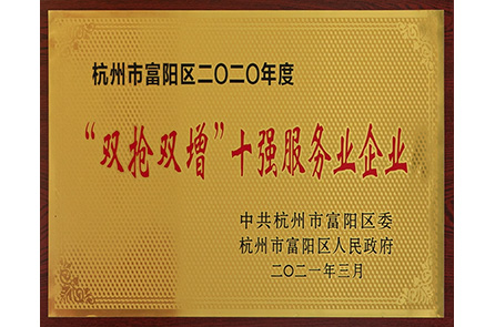 “双枪双增”十强服务业企业